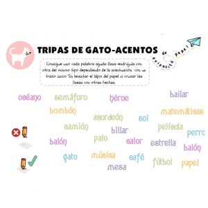 Cálculo con acentos tripas de gato